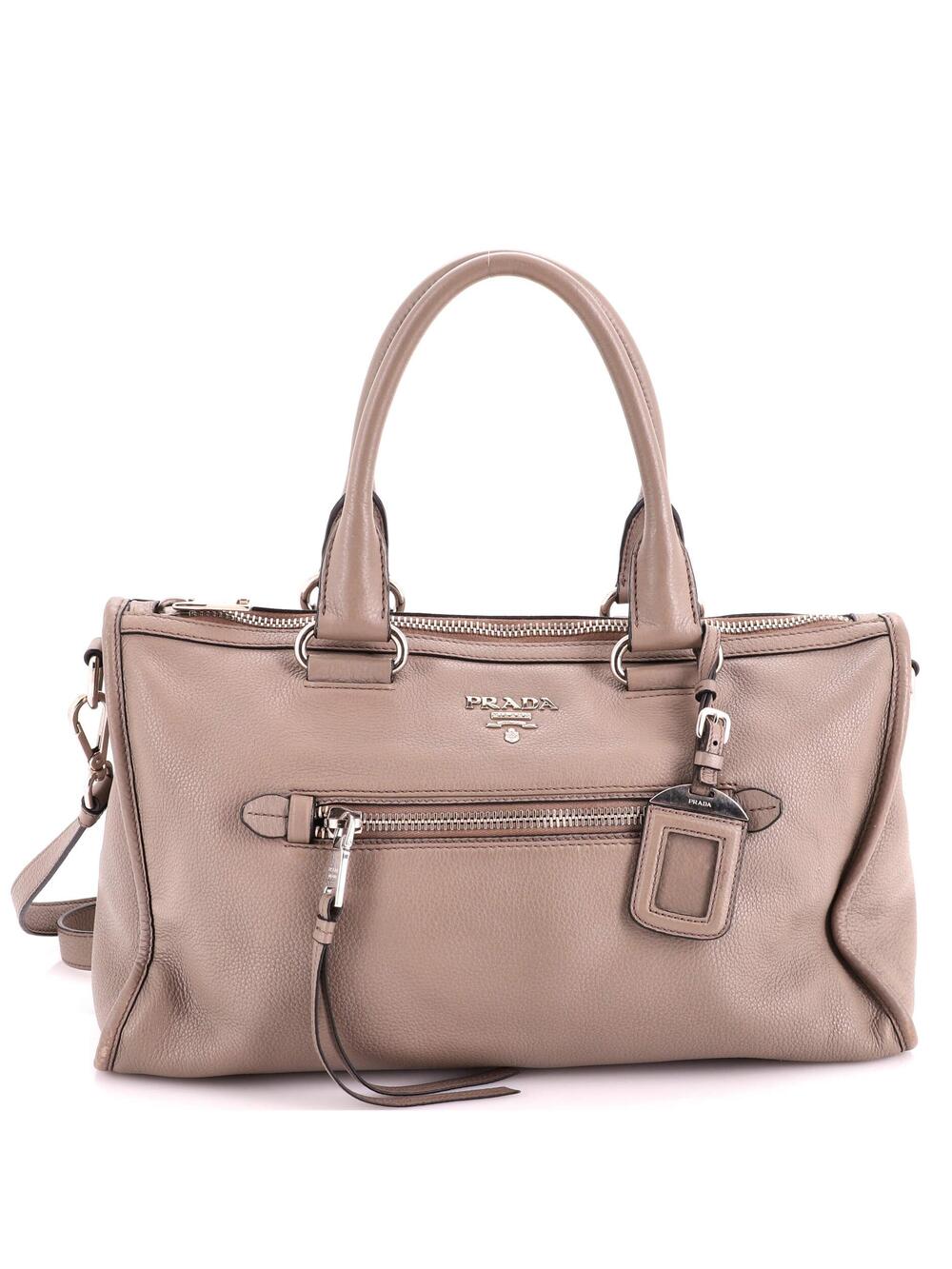 Prada Front Zip Convertible Satchel #383025P10B